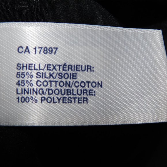 GAP Womens 4 Strapless Ruffle Black Silk Blend Cocktail Dress - Picture 6 of 10